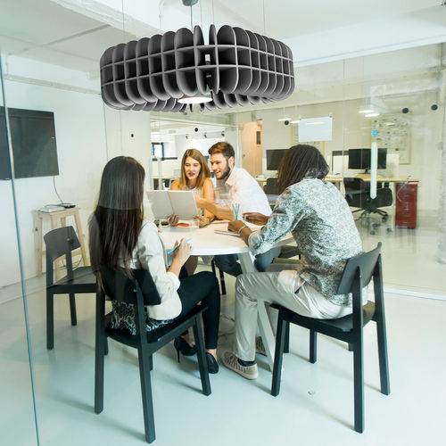 Polyester-Zwischendecke - SLAB - 14six8 - PET / freihängend / für Büro