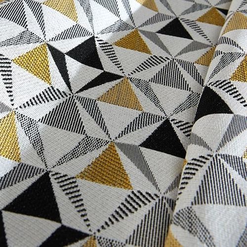 Möbelstoff - FLAMEPROOF - Aydin Tekstil - geometrisches Muster / Leinen / waschbar