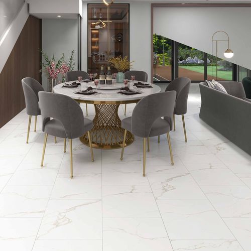 Verbundwerkstoff-Bodenbelag - CARRARA MARMOR - Area floors - für den Innenraum / für Wohnbereich / für Dienstleistungsbereich