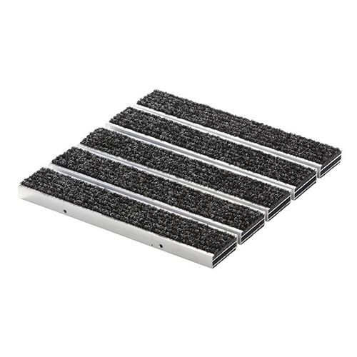 Eingangsmatte für Gewerbegebrauch - ALUCABLE DELUXE - Almelose Borstelindustrie - Gummi / Aluminium / Edelstahl