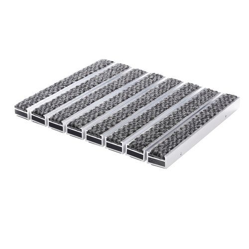 Eingangsmatte für Gewerbegebrauch - ALUCABLE XXL WITH CARPET - Almelose Borstelindustrie - Aluminium / Edelstahl / Profil