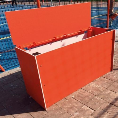 Metall-Aufbewahrungsbox - Metalu Plast - HDPE / mit Deckel