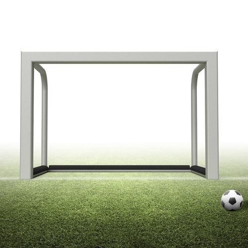 Aluminium-Fußballtor - 1-13-005 - helogoal - mobil / silberfarben / thermolackiert