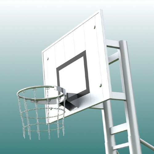 Metall-Basketballnetz - 37002 - artec Sportsgeräte GmbH - silberfarben / 3 mm / für Freizeitsport