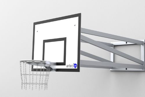 Basketballpfosten für Außenbereich - 37645 - artec Sportsgeräte GmbH - wandmontiert / Aluminium / für Training