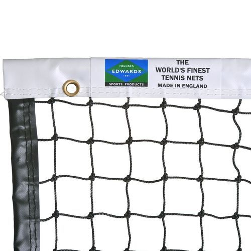 Tennis-Netz / Polyethylen - 5075 - Edwards Sports - schwarz / 2,5 mm / für Wettkämpfe