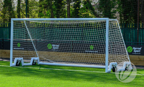 Metall-Fußballtor - FBL-867 - Harrod Sport - mobil / mit Kippsicherung / weiß