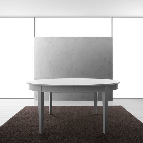 Klassischer Tisch - L229 - LANDO - Massivholz / Gestell aus Holz / oval