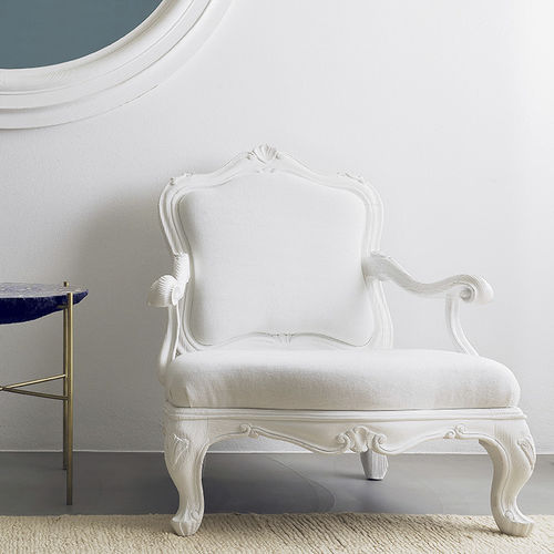 Stilsessel - GIGI  - LANDO - Stoff / Massivholz / Made in Italy