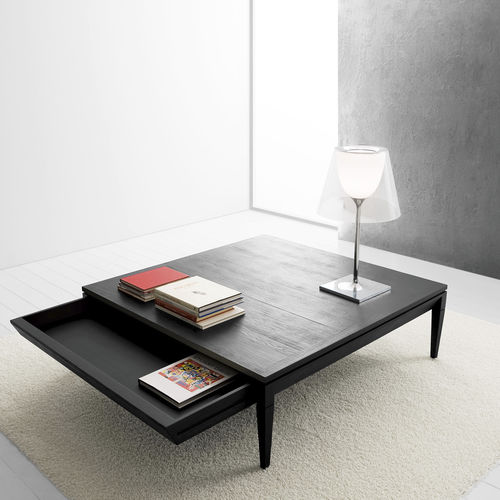 Moderner Couchtisch - L533 - LANDO - Massivholz / Gestell aus Holz / rechteckig