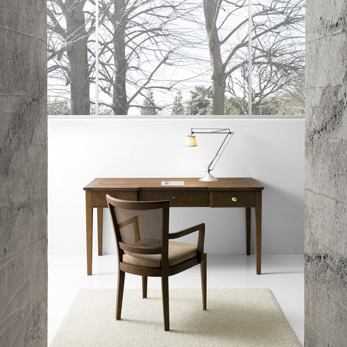 Bodenstehender Schreibtisch - L573 - LANDO - modern / Massivholz / gerade