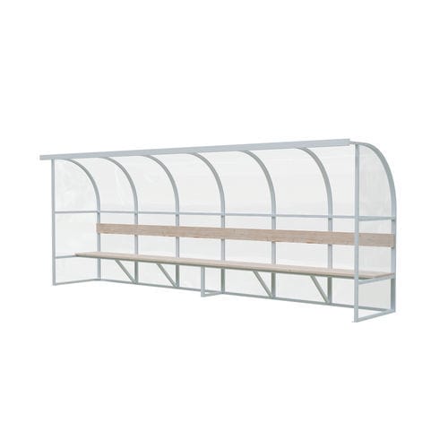 Spielerkabine für 12 Personen - 1010512 - Nordic Sport - Polycarbonat / Aluminium / Holz