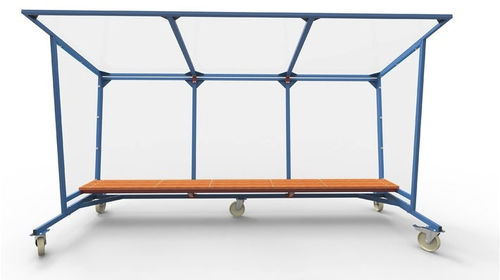Spielerkabine für 8 Personen - 1010563 - Nordic Sport - Polycarbonat / Stahl / Kunststoff