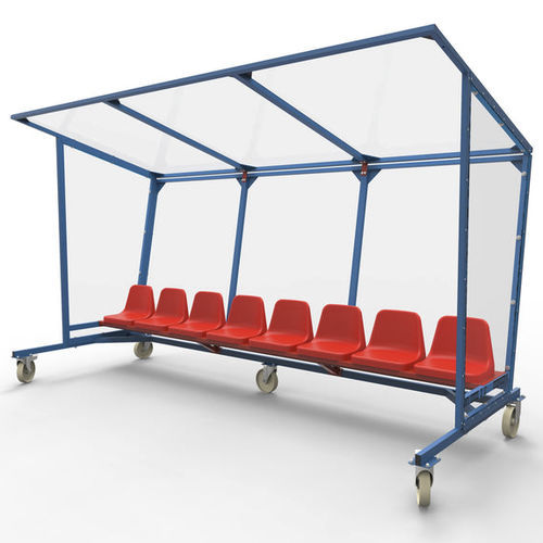 Spielerkabine für 8 Personen - 1010562 - Nordic Sport - Polycarbonat / Stahl / Kunststoff