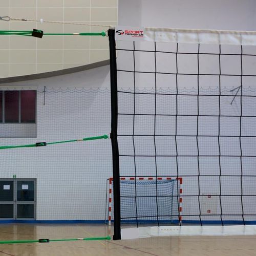 Polypropylen-Volleyballnetz - 5088 - SPORT TRANSFER Sp. z o.o. - schwarz / 3 mm / für Wettkämpfe