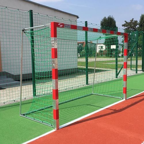 Stahl-Handballtor - 13 004 - SPORT TRANSFER Sp. z o.o. - mobil / rot / silberfarben