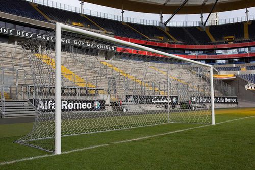 Polypropylen-Fußballtornetz - 10133 - SPORT TRANSFER Sp. z o.o. - weiß / schwarz / rechteckig