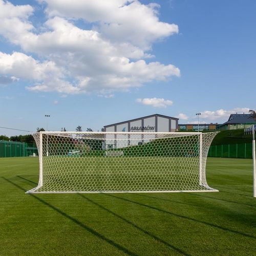 Polypropylen-Fußballtornetz - 1023 - SPORT TRANSFER Sp. z o.o. - weiß / rechteckig / Sechseckmaschen
