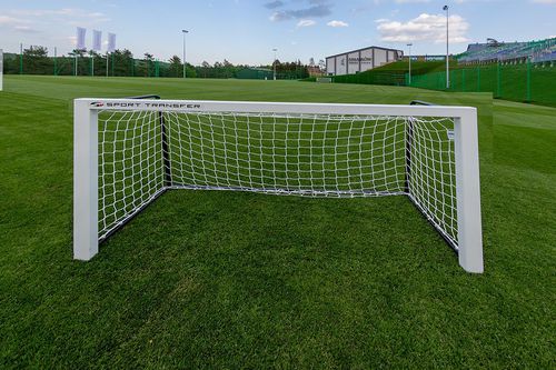 Aluminium-Fußballtor - 15 029 - SPORT TRANSFER Sp. z o.o. - stationär / weiß / thermolackiert