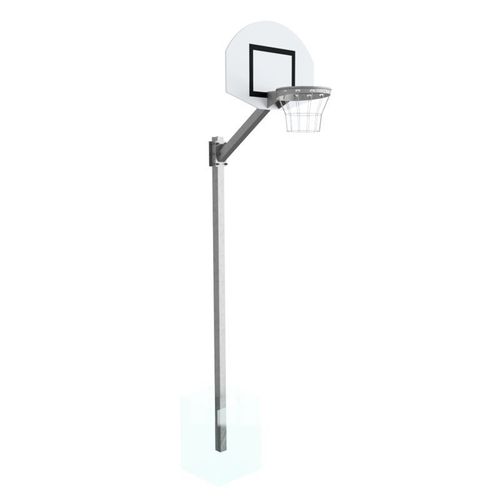 Basketballpfosten für Außenbereich - 1-30-FUN1 - Pesmenpol - mit Bodenverankerung / Stahl / für Training