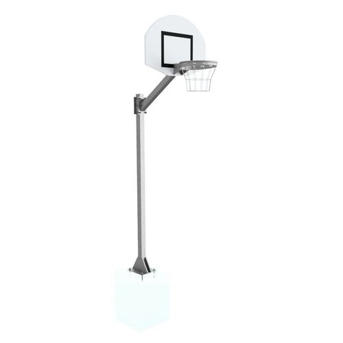 Basketballpfosten für Außenbereich - 1-30-FUN3 - Pesmenpol - mit Bodenverankerung / Stahl / für Training