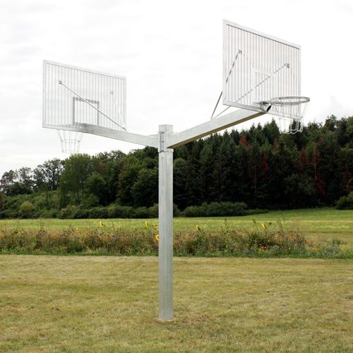 Basketballpfosten für Außenbereich - 1-29S - Pesmenpol - mit Bodenverankerung / galvanisierter Stahl / Acryl