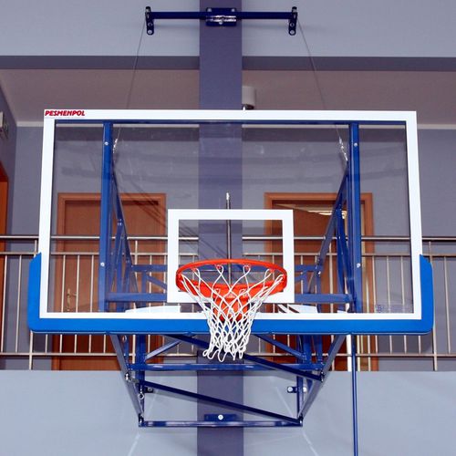 Basketball-Zielbrett / Metall - 1-11-12 - Pesmenpol - Acryl / rechteckig / weiß