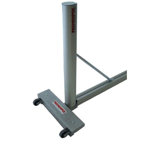 Transportierbarer Tennispfosten - 4-02 - Pesmenpol - mit Rädern / Aluminium / grau