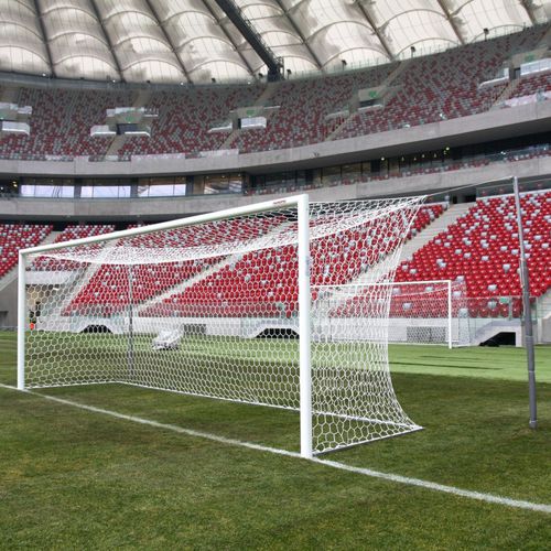 Aluminium-Fußballtor - 9-01 - Pesmenpol - Stahl / zusammenklappbar / weiß