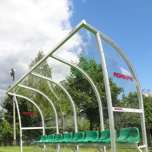 Spielerkabine für 15 Personen - 20-301-PL - Pesmenpol - Polycarbonat / Aluminium / Stahl