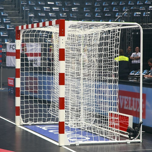 Aluminium-Handballtor - 8-01-1 - MTB Group Sp.J. - Stahl / transportierbar / weiß/rot