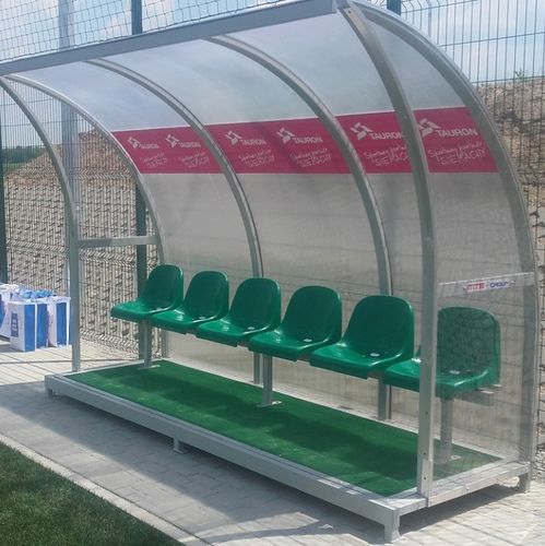 Spielerkabine für 2 Personen - BETA - 8 - MTB Group Sp.J. - für 14 Personen / Polycarbonat / Aluminium