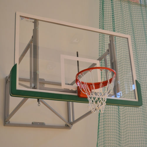 Basketball-Zielbrett / Acryl - 4-25 - MTB Group Sp.J. - rechteckig / weiß/grün / für den Innenraum