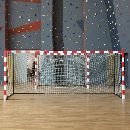 Aluminium-Fußballtor - 9-05 - MTB Group Sp.J. - zusammenklappbar / weiß/rot / schwarz/weiß