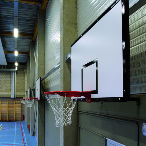 Basketball-Zielbrett / Holz - 3211015 - Schelde Sports - rechteckig / weiß / schwarz