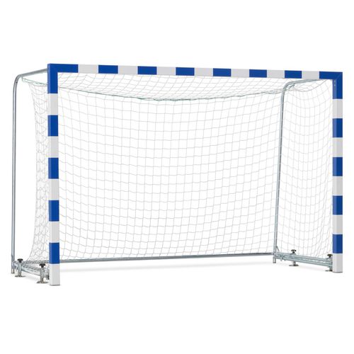 Aluminium-Handballtor - 1615751 - Schelde Sports - stationär / weiß/blau / thermolackiert