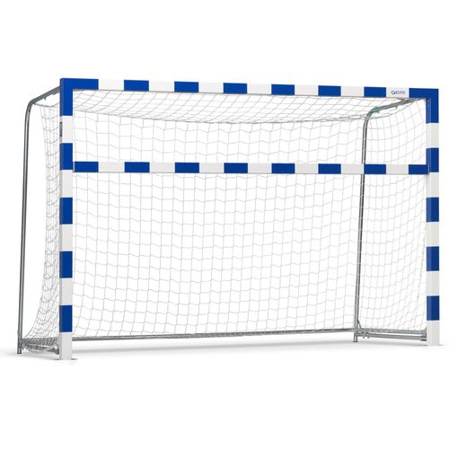 AluminiumHandballtor 1615760 Schelde Sports stationär / weiß/blau / thermolackiert