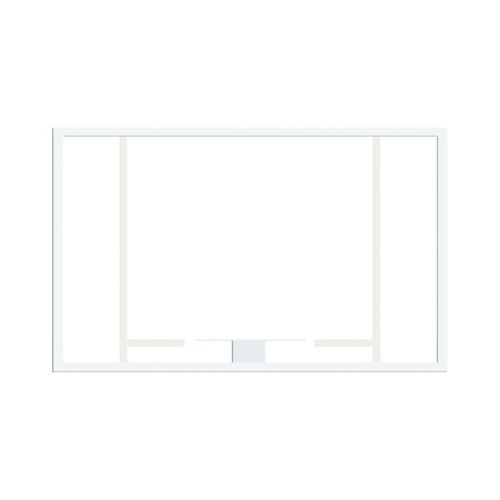 Basketball-Zielbrett / Acryl - 1611875 - Schelde Sports - rechteckig / weiß / für den Innenraum
