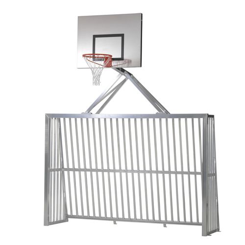 Metall-Fußballtor - 1615812 - Schelde Sports - stationär / silberfarben / thermolackiert