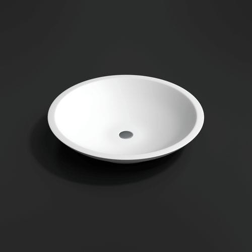 Aufsatzwaschbecken - 700225 - NEILUR - Mineralwerkstoff / Mattfinish / rund