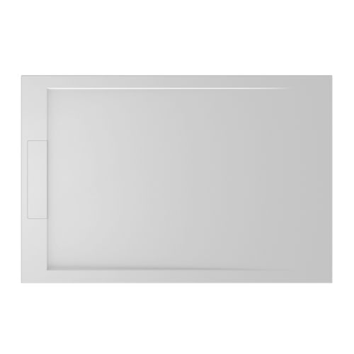 Rechteckige Duschwanne - 700524 - NEILUR - zum Aufstellen / extraflach / Mineralwerkstoff
