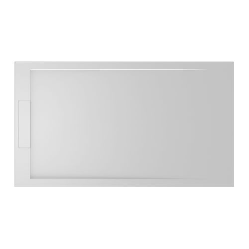 Rechteckige Duschwanne - 700526 - NEILUR - zum Aufstellen / extraflach / Mineralwerkstoff