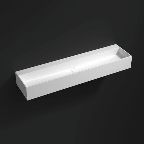 Wand-Waschbecken - 700350 - NEILUR - Mineralwerkstoff / Mattfinish / doppelt