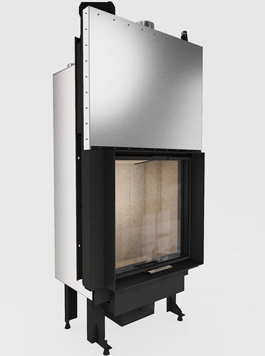 Holzkamin - Architectural V-80x80 - REGALFIRE S.A - Einbau / für Wandmontage / Einseitig