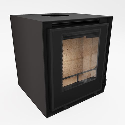 Holzkamin - Flat 48-55 - REGALFIRE S.A - selbsttragend / bodenstehend / Einseitig