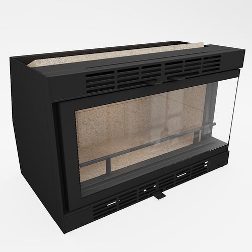 Doppelseitiger Kamineinsatz - 75 Corner L/R - REGALFIRE S.A - Holz / Stahl / modern