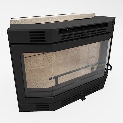 Holz-Kamineinsatz - 70-55 Prisma - REGALFIRE S.A - Stahl / modern