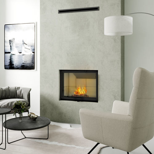 Holzkamin - Optimal 80 - REGALFIRE S.A - Einbau / für Wandmontage / Einseitig