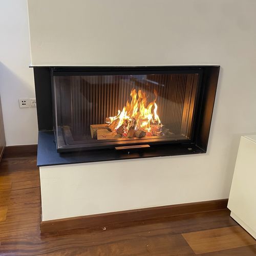Holzkamin - Architectural 90x42 - REGALFIRE S.A - Einbau / Ecken / doppelseitig