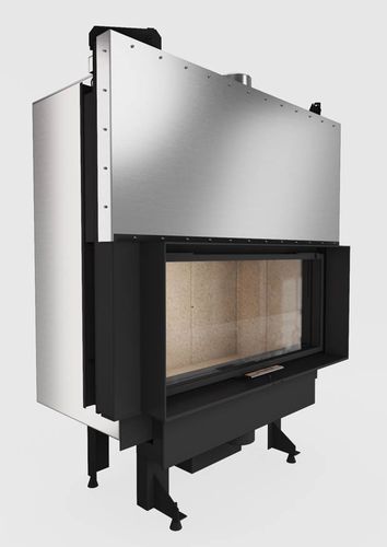 Holzkamin - Flat Architectural 119 x 42 - REGALFIRE S.A - Einseitig / geschlossene Feuerstelle / Glas